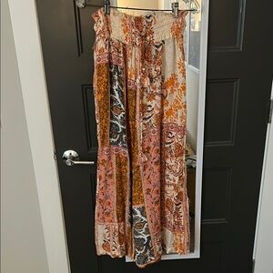 Bohemian Floral Maxi Skirt